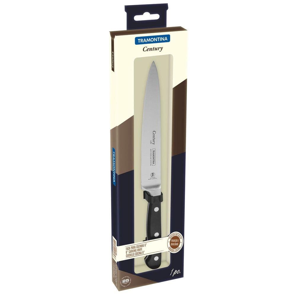 Faca Utility Tramontina Century com Lâmina em Aço Inox e Cabo de Policarbonato e Fibra de Vidro 6" Tramontina