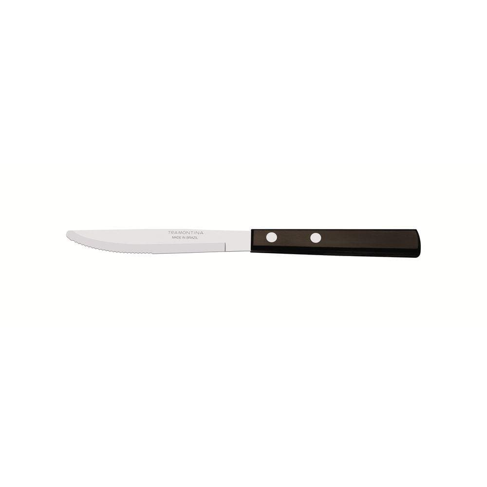 Faca para Sobremesa Tramontina com Lâmina em Aço Inox e Cabo em Madeira Polywood Castanho 3&quot; Tramontina