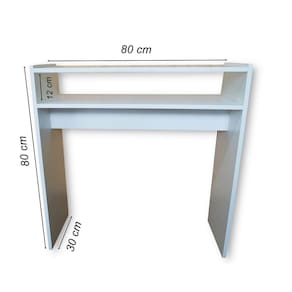 Mesa De Manicure Bilhó Móveis Simples Mdf 80X80X30 Unha Gel