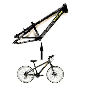 Bicicleta Aro 26 Tuff Preto 21v Freio A Disco Aros Branco