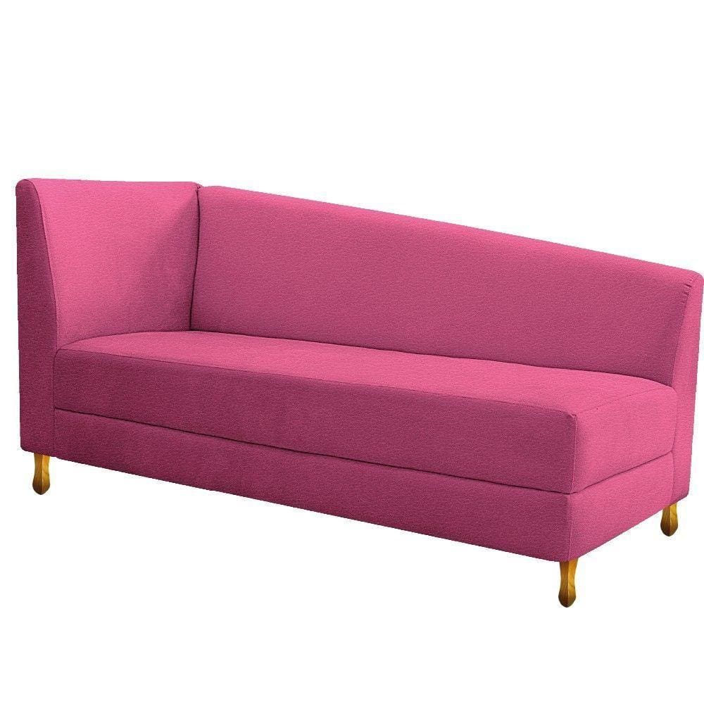 Recamier Valéria 140cm Lado Direito Corano Pink Adj Decor