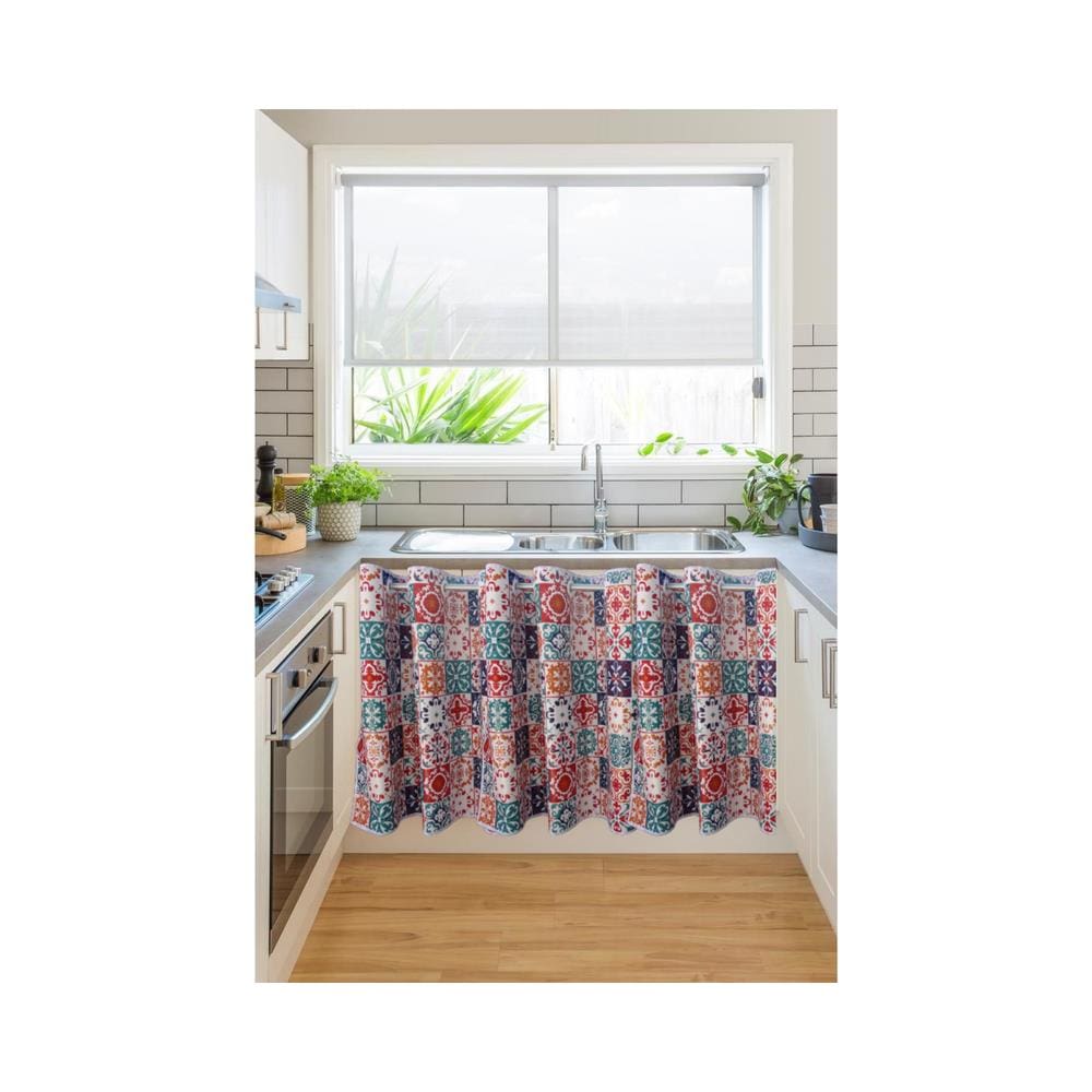 Cortina Pia Cozinha Balcão Gourmet Impermeável Lisboa 2,80x0,80