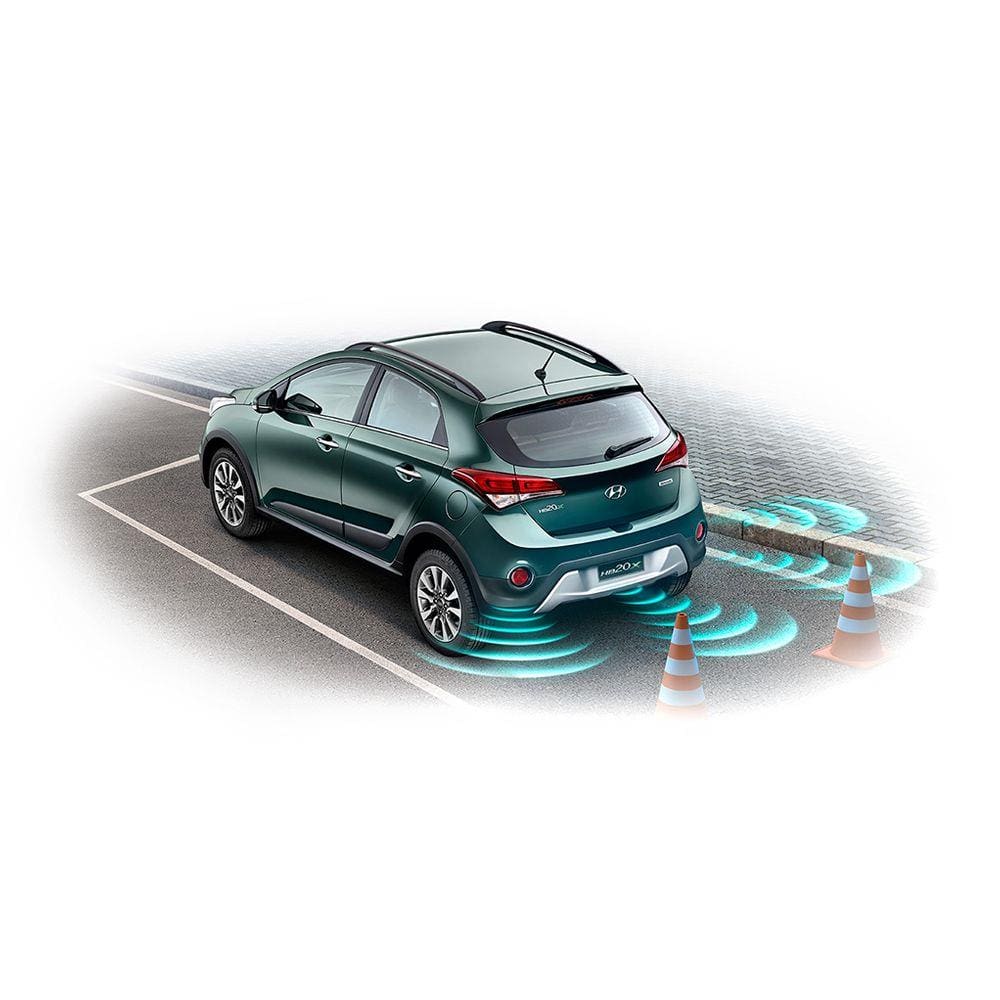 Sensor de Estacionamento Universal Cor Prata 4 Pontos