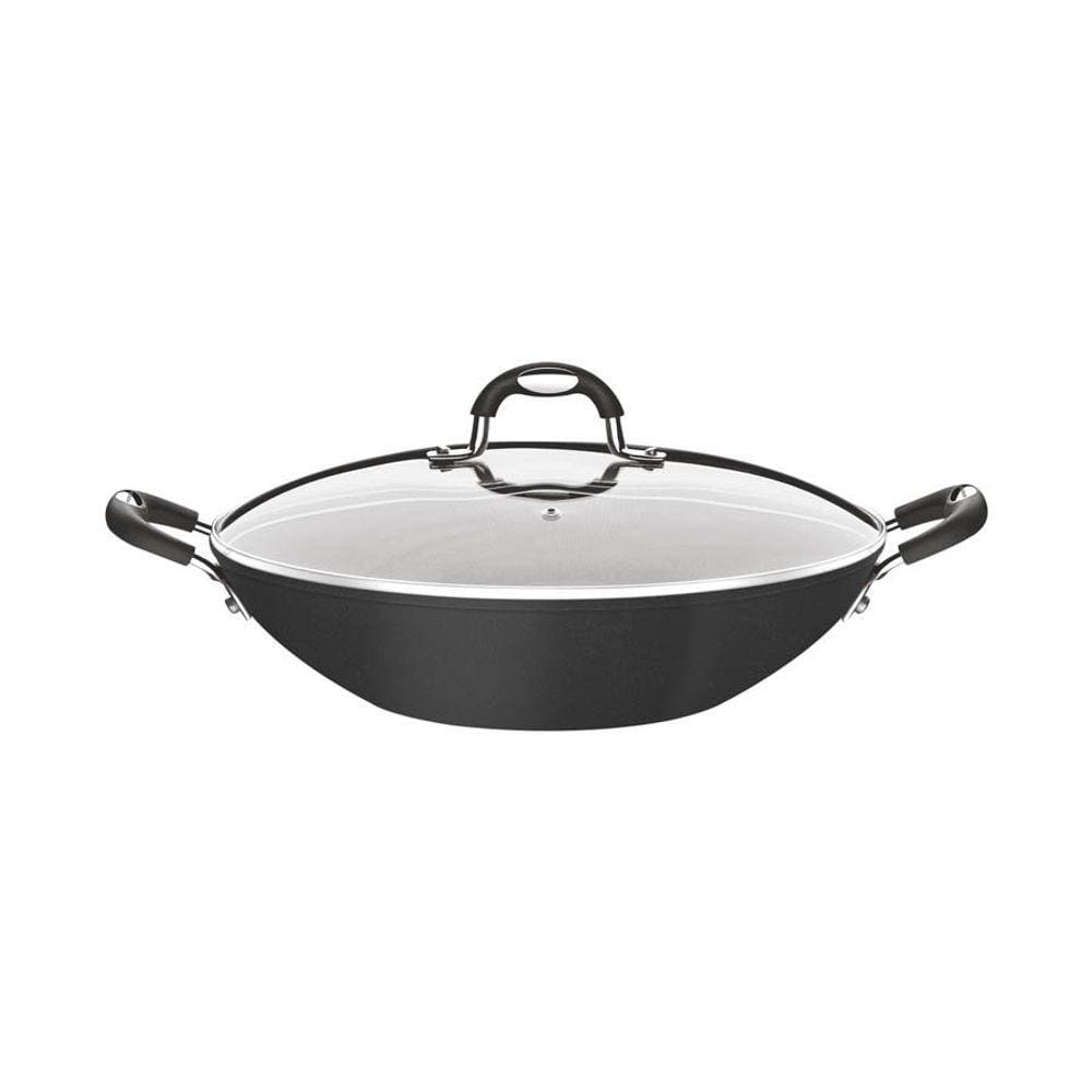 Wok Tramontina Mônaco Induction Alumínio Antiaderente Starflon Preto 32 cm 4,5 L Tramontina