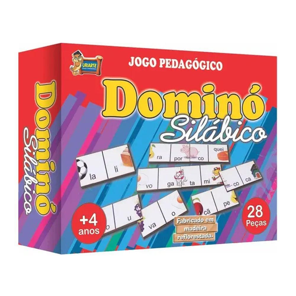 Jogo de Dominó Pedagógico Silábico