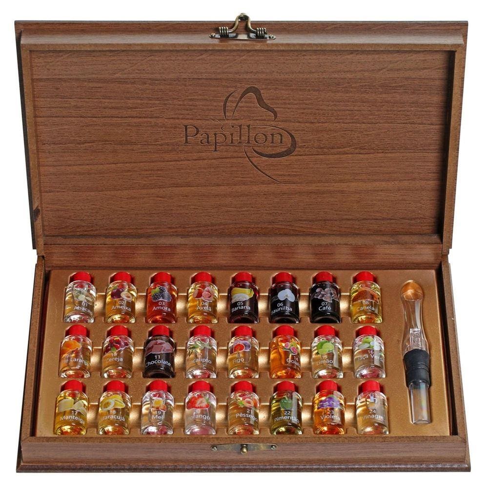 Kit Aromas Do Vinho - Papillon - Caixa 24 Aromas