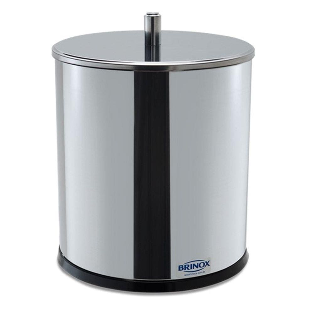 Lixeira Inox com Tampa - Decorline Brinox