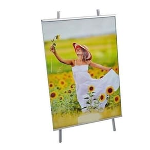 Porta Retrato 15X21 Cavalete Vertical Prata