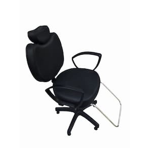 Cadeira Poltrona Para Salão Cabeleireiro Preto 90X50X50CM