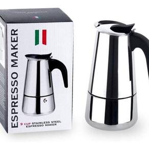 Cafeteira Italiana Espesso Maker De Aço Inox 9 Xicaras 01