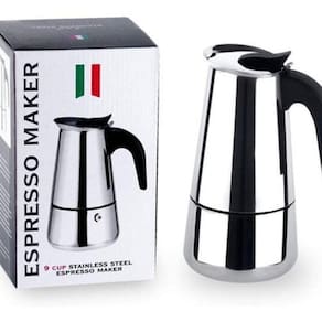 Cafeteira Italiana Espesso Maker De Aço Inox 9 Xicaras 02