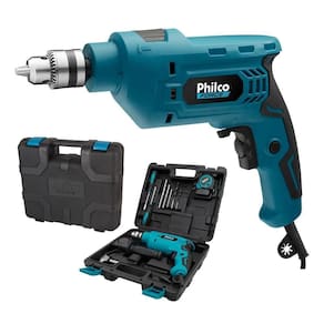 Kit Furadeira De Impacto Philco Pfu01Mf 650W Com Maleta 110V