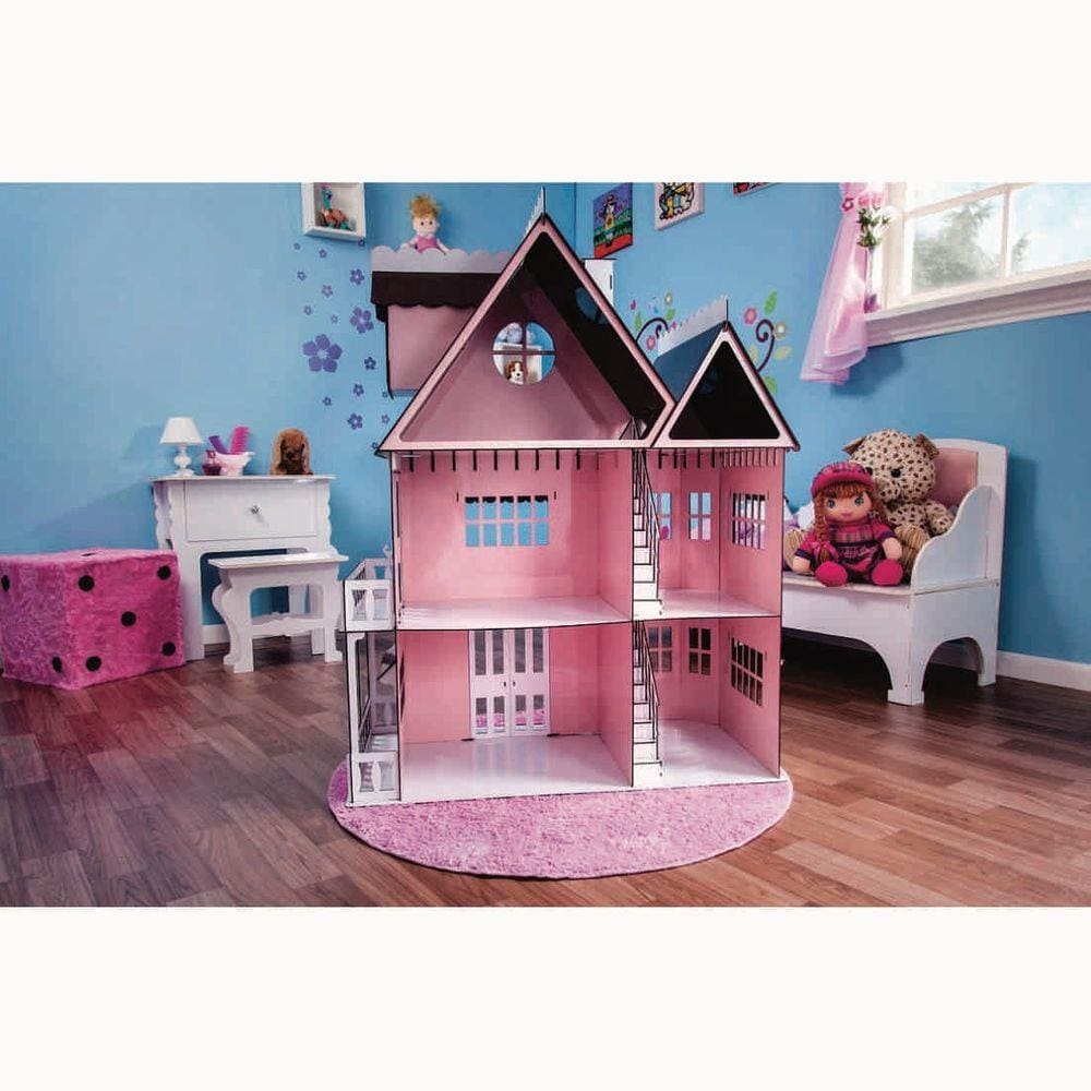 Casa De Bonecas Escala Barbie Modelo Emily Princesa - Darama