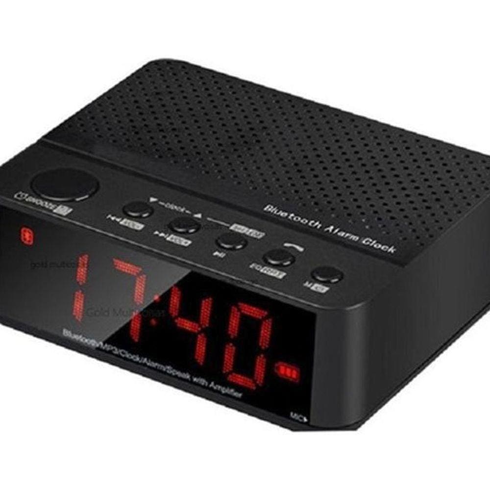 Rádio Relógio Bluetooth Digital Despertador Lelong Le-674 Fm