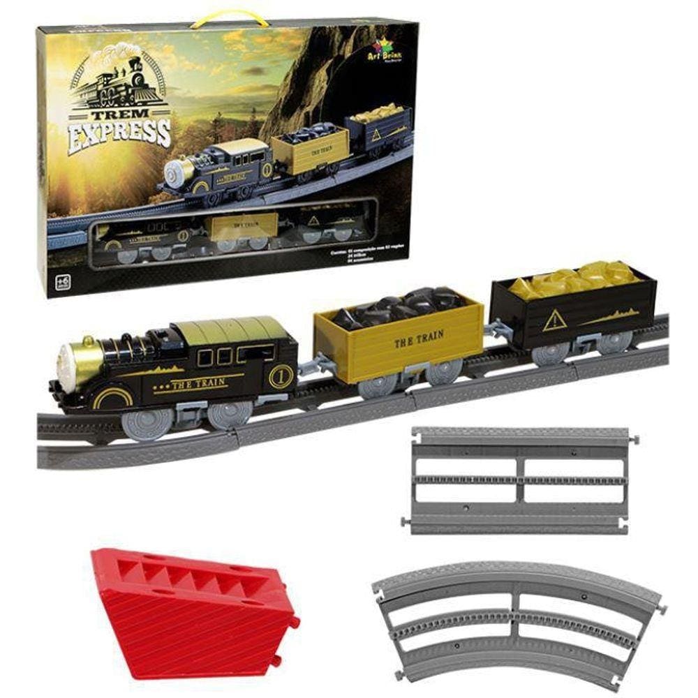 Trenzinho Locomotiva Trem Expresso Ferrorama Art Brink