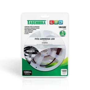 Fita de Led Taschibra com 3 metros 12W Bivolt 6500K Luz Branca