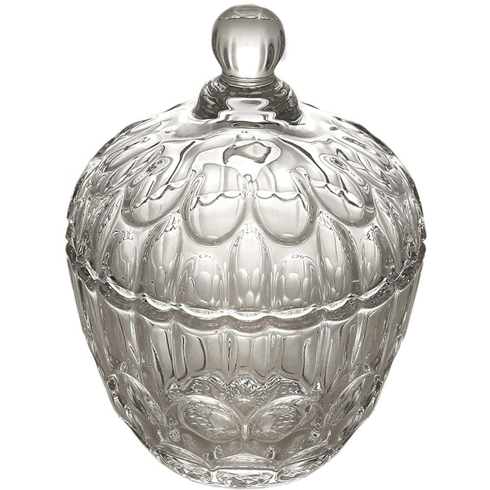 Bomboniere Potiche Lyor De Cristal c/ Tampa Jaguar