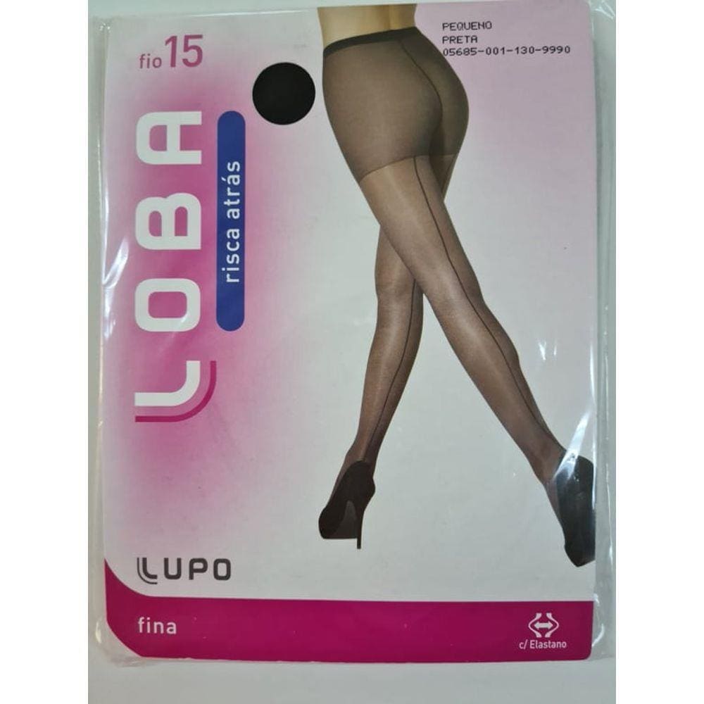 Meia Calça Risca Atrás Fio 15 lupo 5685.