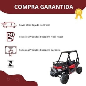 Quadriciclo Eletrico Infantil 12V Vermelho Com Luzes E Som