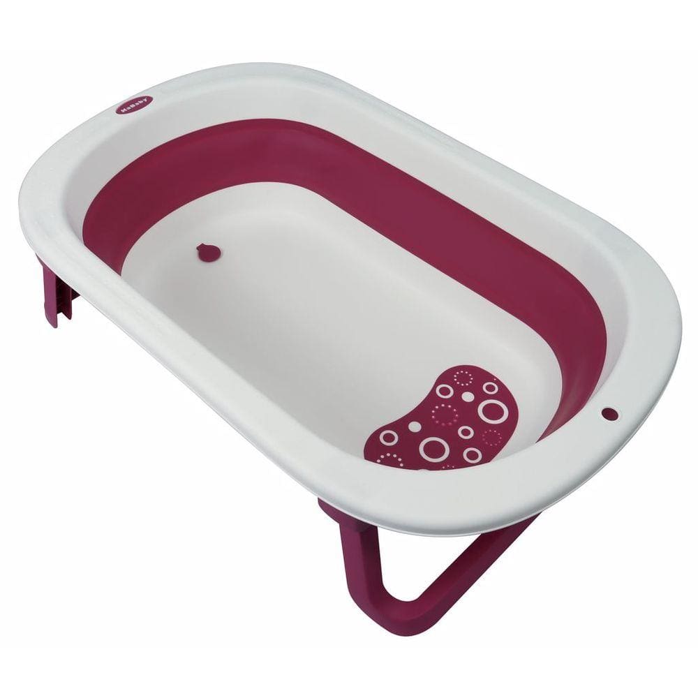 Banheira Dobravel infantil Com Anti-Derrapante Rosa