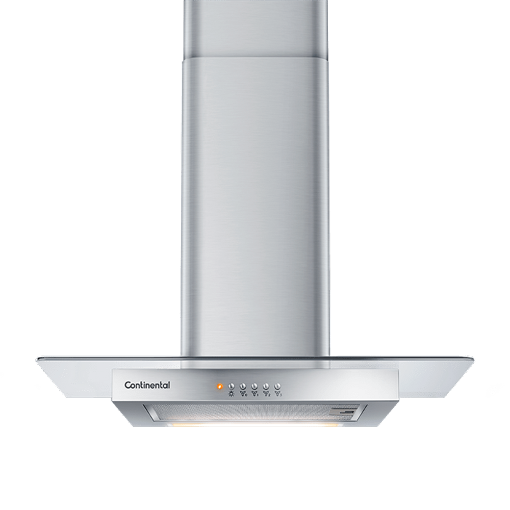 Coifa de Parede Continental 60cm Inox com Vidro (CC6VX) - Coifa de Parede Continental Inox com Vidro