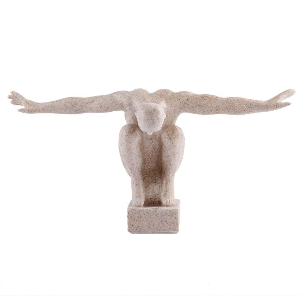 Escultura Decorativa Braços Abertos em Resina 41cm NA5003 BTC