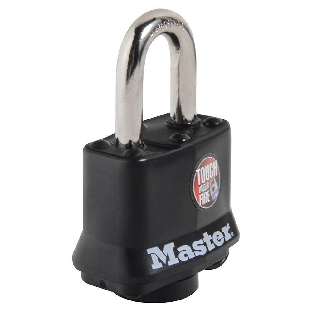 Cadeado Aço Lâminado 40mm Preto com Prata 3 Unidades Masterlock