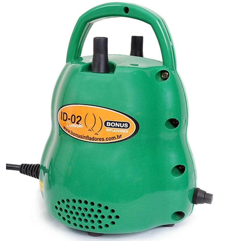 Inflador de Balões Bônus 2 Bicos Doméstico Verde ID-02