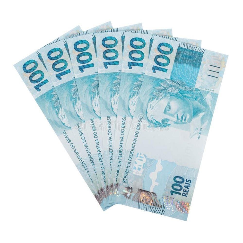 Sempre Seis com Dinheiro (R$ 100,00). B+