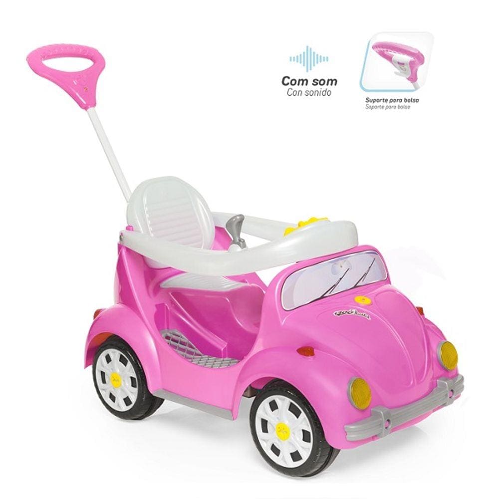 Carrinho de Passeio Pedal 1300 Fouks Rosa Calesita 996