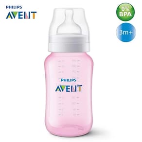 Mamadeira ANTI-COLIC Classica 330ML Rosa Philips AVENT SCF817/17