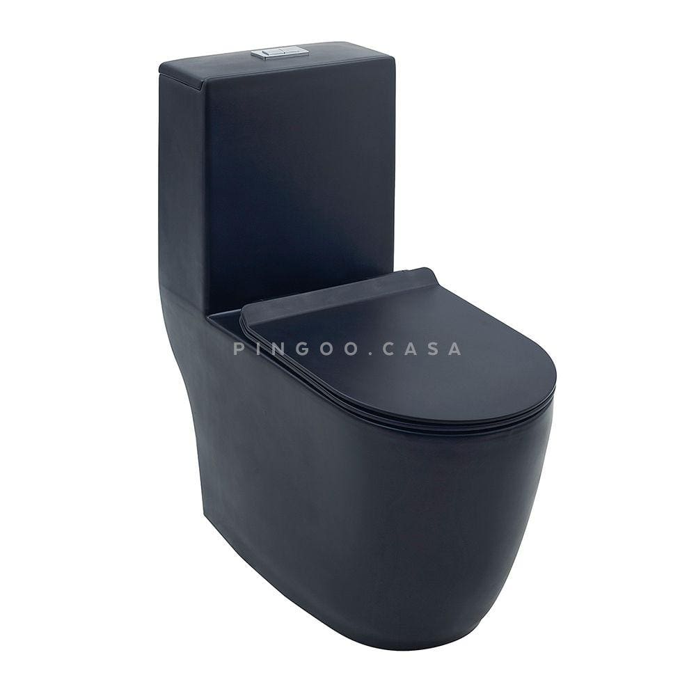 Vaso Sanitário Monobloco Amazonita Pingoo.casa - Preto
