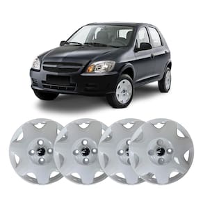 Calota Aro Grid 13 Modelo Gm Celta 1999 2000 2001 2002 2003 2004 2005 2006 2007 2008 2009 2010 2011 Branco Jogo