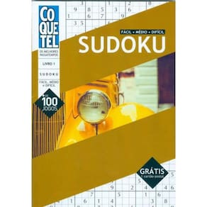 Revista Coquetel - Sudoku Fácil, Médio e Difícil - 200 Jogos