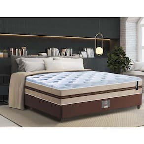 Conjunto Cama Box Casal (Colchão + Box) de Molas Cama inBox Pró Smart 138x188x60 Bege