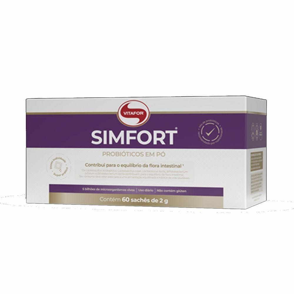 Simfort 60 Sachês Probióticos Em Pó Vitafor
