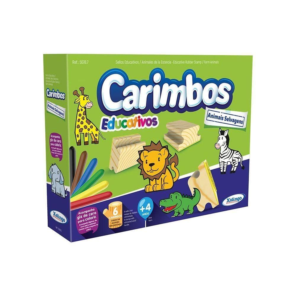 Carimbos Educativos Animais Selvagens