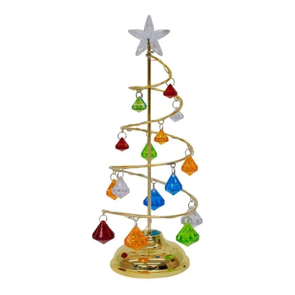 Luminária Árvore Natal 27cm - Enfeite Natalino