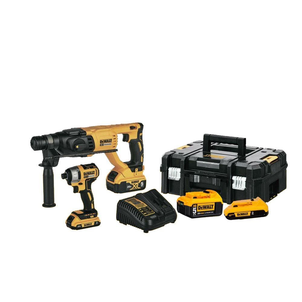 Combo Dewalt Martelete Dch133+ Chave De Impacto Dcf7871 20V+Tstak