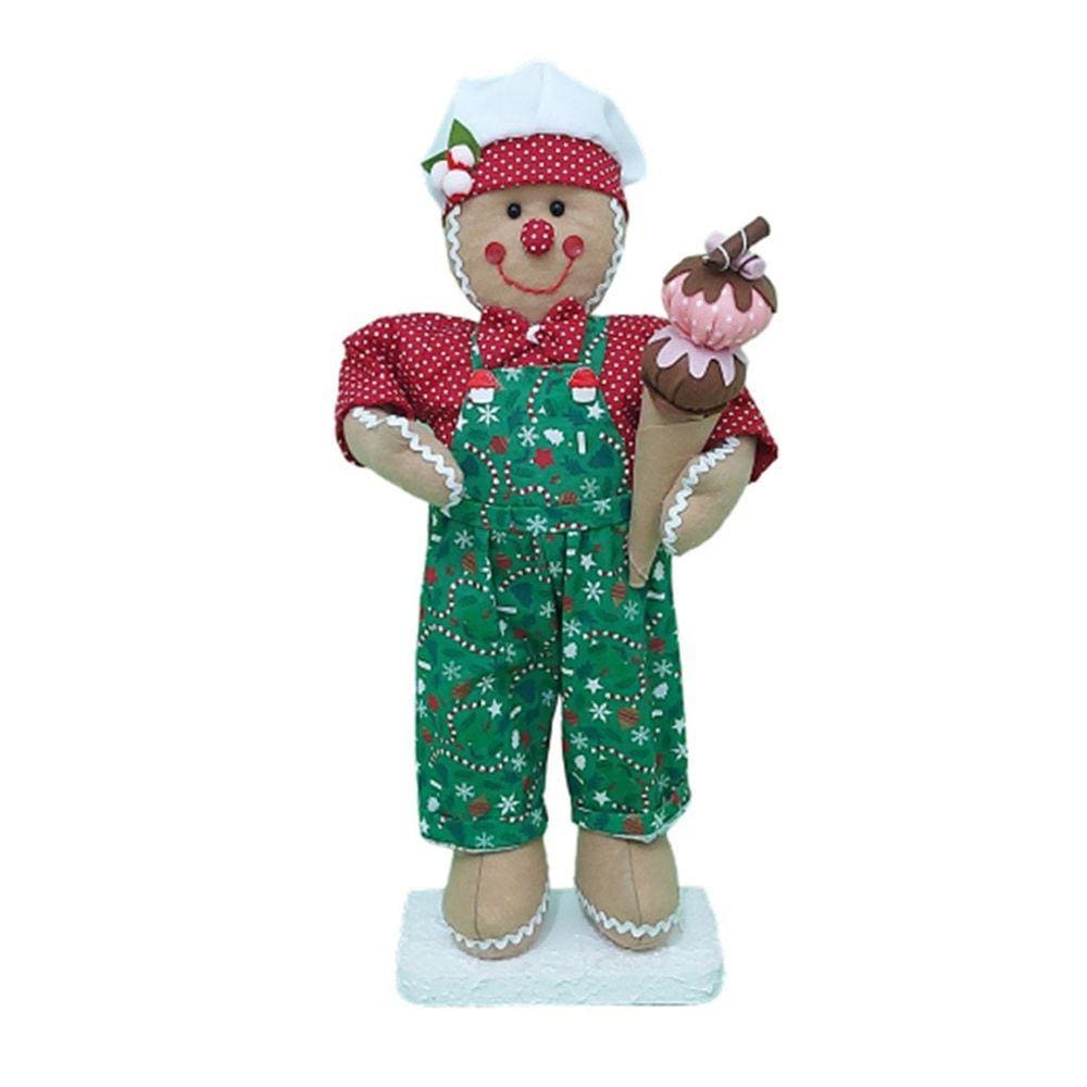 Boneco Natal Biscoito Natalino 50cm