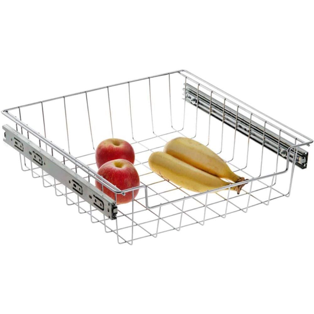 Gaveta Deslizante Para Cozinha Baixa Cromada Slim Schmitt