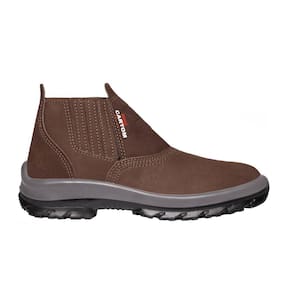 Botina TP096 S/Bico Nobuck Café Bidensidade Cartom