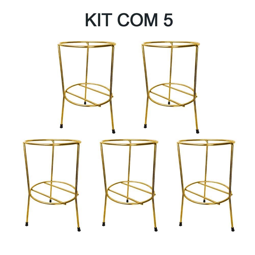 Kit 5 Suportes De Solo Tripé Extintor Pqs De 4kg e 6kg
