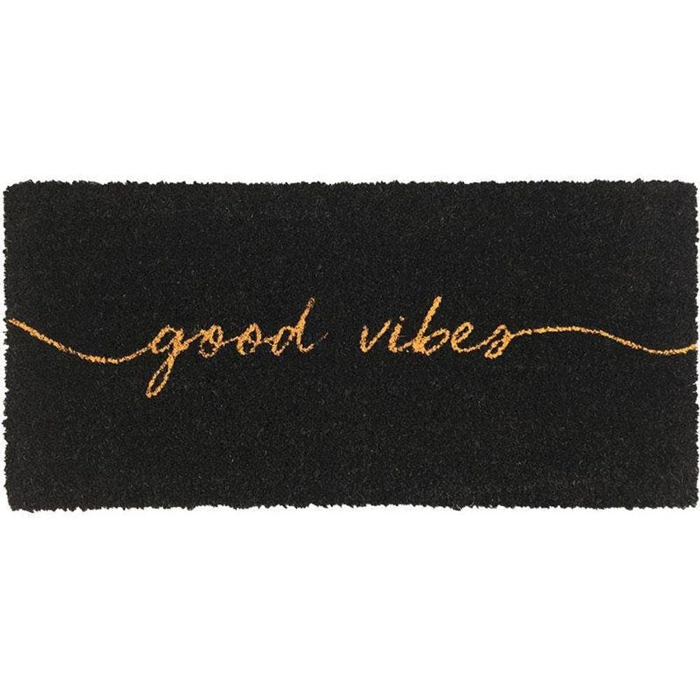 Tapete Capacho Fibra De Coco 60X33Cm Good Vibes