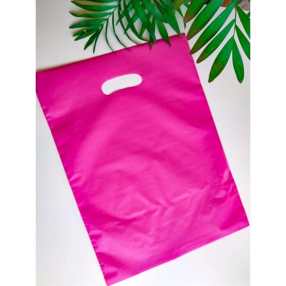 Kit 50 Sacolas Premium Boca De Palhaço Lisa 30x40 Opções
