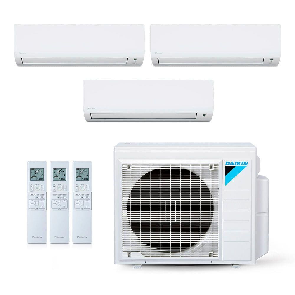 Ar-Condicionado Multi Split Inverter Daikin 28.000 BTUs (2x Evap HW 9.000 + 1x Evap HW 24.000) Quente/Frio 220V