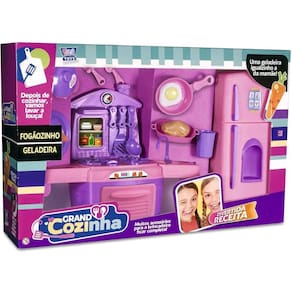 Cozinha Infantil Cooktop Completa Kitchen Geladeira Duplex