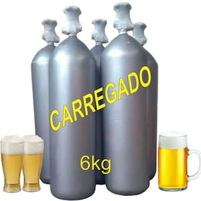 Cilindro Co2 6kg (cheio) Chopeira Aquário Solda