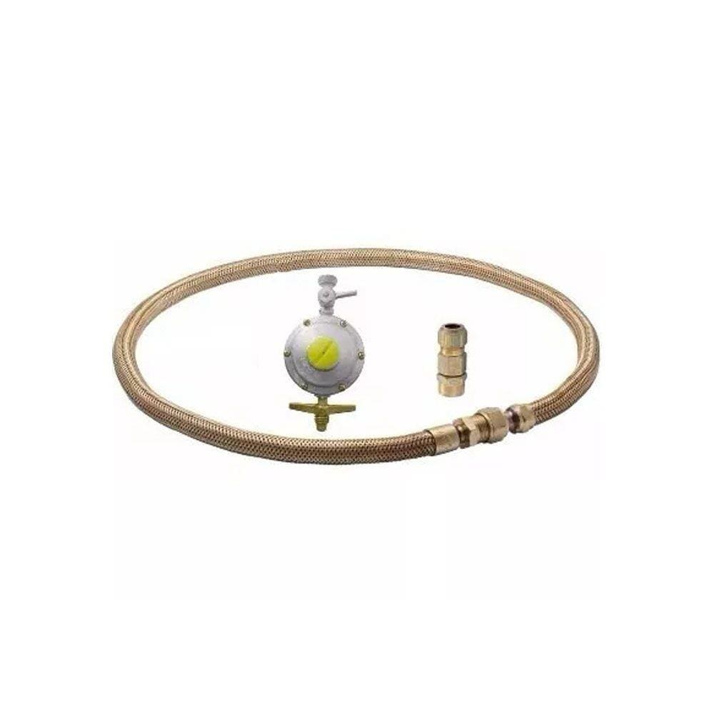 Kit Flexível Fogão,Mangueira Cooktop, Gas Botijão 1,0mt