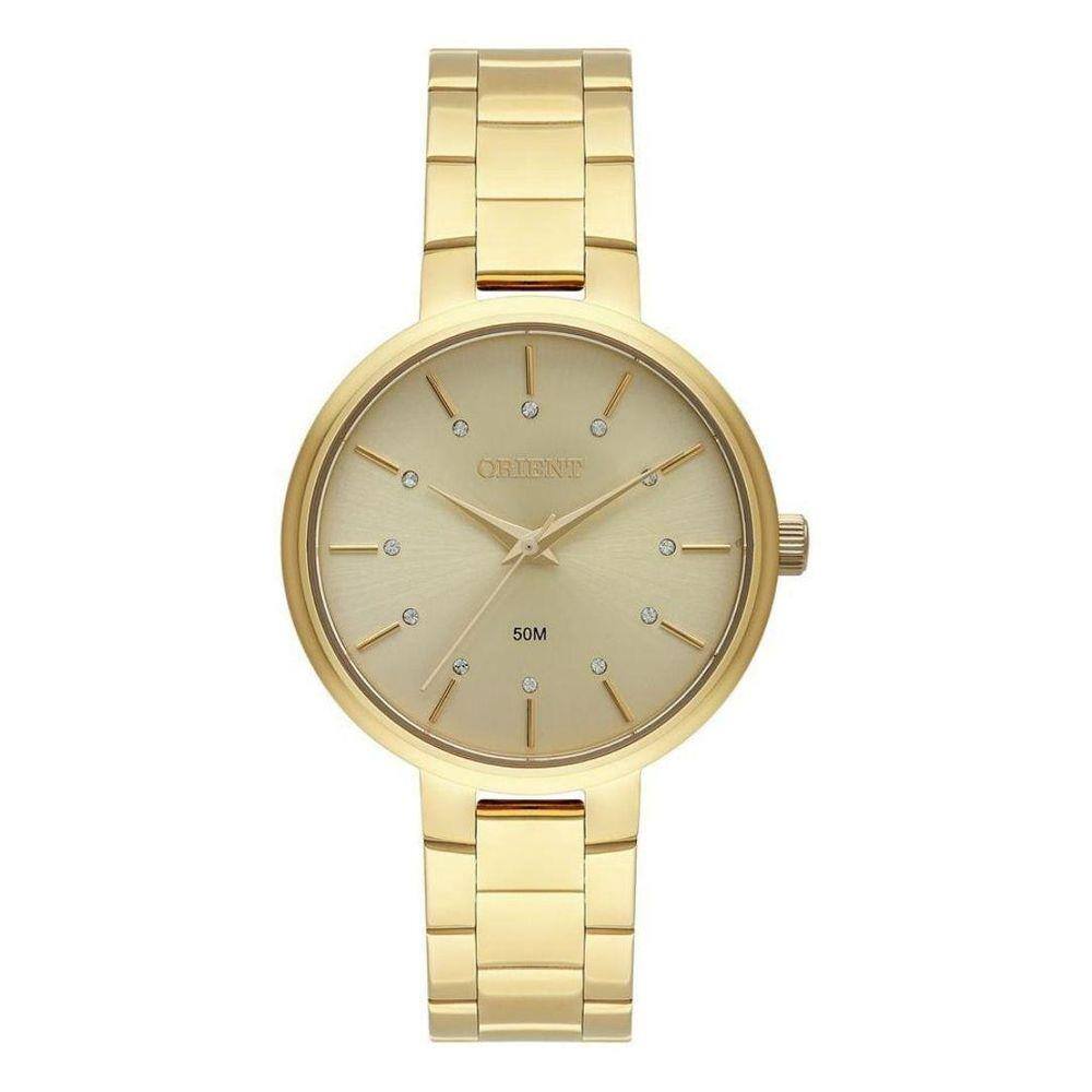 Relógio Orient Feminino Dourado Fgss0171 C1Kx